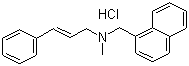 structure of CAS# 65473-14-5, Naftifine hydrochloride;(E)-N-Cinnamyl-N-methyl(1-naphthylmethyl)amine hydrochloride