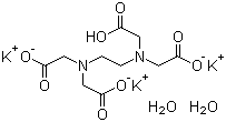Ethylenediaminetetraacetic acid tripotassium salt dihydrate molecular structure (CAS 65501-24-8)