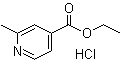 2-Methyl-4-pyridinecarboxylic acid ethyl ester hydrochloride molecular structure (CAS 65550-32-5)