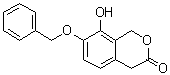 1,4-Dihydro-8-hydroxy-7-(phenylmethoxy)-3H-2-benzopyran-3-one molecular structure (CAS 65615-22-7)