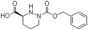 结构式 CAS# 65632-62-4, (S)-1-苄氧羰基六氢哒嗪-3-羧酸