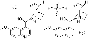 Quinidine sulfate dihydrate molecular structure (CAS 6591-63-5)