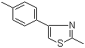 2-甲基-4-(4-甲基苯基)噻唑分子结构 (CAS 66047-73-2)