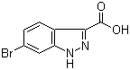 structure of CAS# 660823-36-9, 6-Bromoindazole-3-carboxylic acid;6-Bromo-1H-indazole-3-carboxylic acid
