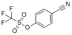 4-Cyanophenyl trifluoromethanesulfonate molecular structure (CAS 66107-32-2)