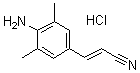 结构式 CAS# 661489-23-2, (E)-3-(4-氨基-3,5-二甲基苯基)-2-丙烯腈盐酸盐