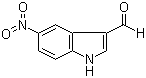 5-Nitro-1H-indole-3-carbaldehyde molecular structure (CAS 6625-96-3)