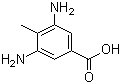 3,5-Diamino-4-methylbenzoic acid molecular structure (CAS 6633-36-9)