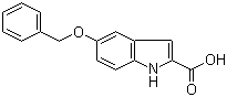 structure of CAS# 6640-09-1, 5-Benzyloxy-1H-indole-2-carboxylic acid