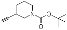 结构式 CAS# 664362-16-7, 3-乙炔基哌啶-1-甲酸叔丁酯