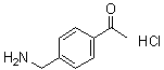 结构式 CAS# 66522-66-5, 1-[4-(氨基甲基)苯基]乙酮盐酸盐