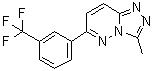 3-Methyl-6-[3-(trifluoromethyl)phenyl]-1,2,4-triazolo[4,3-b]pyridazine molecular structure (CAS 66548-69-4)