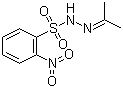 结构式 CAS# 6655-27-2, N-异丙亚基-N'-2-硝基苯磺酰肼