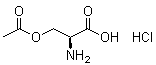 structure of CAS# 66638-22-0, O-Acetyl-L-serine hydrochloride;L-Serine acetate (ester) hydrochloride