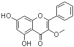 structure of CAS# 6665-74-3, Galangin 3-methyl ether;3-O-Methylgalangin; 5,7-Dihydroxy-3-methoxyflavone; Galangin 3-O-methyl ether
