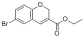 structure of CAS# 66670-55-1, 6-Bromo-2H-chromene-3-carboxylic acid ethyl ester
