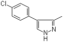 结构式 CAS# 667400-41-1, 4-(4-氯苯基)-3-甲基吡唑