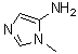 structure of CAS# 66787-75-5, 1-Methyl-1H-imidazol-5-amine;5-Amino-1-methylimidazole