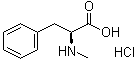 结构式 CAS# 66866-67-9, N-甲基-L-苯丙氨酸盐酸盐