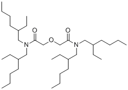 structure of CAS# 669087-46-1, 2,2'-oxybis(N,N-bis(2-ethylhexyl)acetamide);2-[2-[bis(2-ethylhexyl)amino]-2-oxoethoxy]-N,N-bis(2-ethylhexyl)acetamide