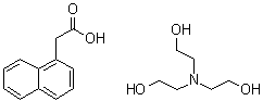 1-Naphthaleneacetic acid, salt with 2,2',2''-nitrilotriethanol molecular structure (CAS 67026-10-2)