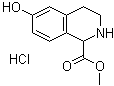 结构式 CAS# 672310-19-9, 1,2,3,4-四氢-6-羟基-1-异喹啉羧酸甲酯盐酸盐
