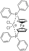 [1,1'-Bis(diphenylphosphino)ferrocene]dichlorocobalt(II) molecular structure (CAS 67292-36-8)
