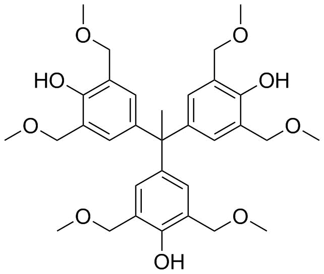 4,4',4''-(1,1,1-Ethanetriyl)tris[2,6-bis(methoxymethyl)phenol] molecular structure (CAS 672926-26-0)