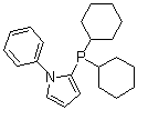N-Phenylpyrrol-2-yldicyclohexylphosphine molecular structure (CAS 672937-60-9)