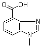 structure of CAS# 672957-92-5, 1-Methyl-1H-benzimidazole-4-carboxylic acid