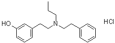 N-Propyl-N-phenylethyl-beta-(3-hydroxyphenyl)ethylamine hydrochloride molecular structure (CAS 67383-44-2)