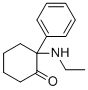 结构式 CAS# 6740-82-5, 2-(乙基氨基)-2-苯基环己烷-1-酮