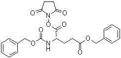 (S)-5-[(2,5-Dioxo-1-pyrrolidinyl)oxy]-5-oxo-4-[[(phenylmethoxy)carbonyl]amino]pentanoic acid phenylmethyl ester molecular structure (CAS 67413-34-7)