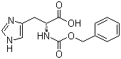 结构式 CAS# 67424-93-5, Nalpha-苄氧羰基-D-组氨酸