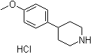 4-(4-Methoxyphenyl)piperidine hydrochloride molecular structure (CAS 6748-48-7)