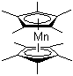 structure of CAS# 67506-86-9, Bis(pentamethylcyclopentadienyl)manganese;Bis(eta5-pentamethylcyclopentadienyl)manganese; Decamethylmanganocene