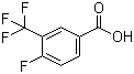 结构式 CAS# 67515-55-3, 4-氟-3-(三氟甲基)苯甲酸