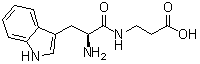 结构式 CAS# 67607-64-1, L-色氨酰-beta-丙氨酸