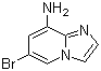 6-Bromoimidazo[1,2-a]pyridin-8-amine molecular structure (CAS 676371-00-9)