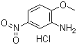 结构式 CAS# 67827-72-9, 2-甲氧基-5-硝基苯胺盐酸盐
