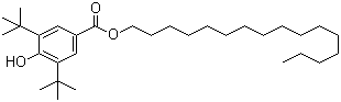 Hexadecyl 3,5-bis-tert-butyl-4-hydroxybenzoate molecular structure (CAS 67845-93-6)