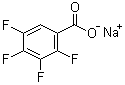 Sodium 2,3,4,5-tetrafluorobenzoate molecular structure (CAS 67852-79-3)