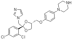 N-Deacetylketoconazole molecular structure (CAS 67914-61-8)