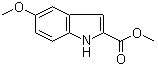 structure of CAS# 67929-86-6, 5-Methoxy-1H-indole-2-carboxylic acid methyl ester;Methyl 5-methoxy-1H-indole-2-carboxylate; Methyl 5-methoxy-2-indolecarboxylate