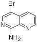 5-Bromo-[1,7]naphthyridin-8-ylamine molecular structure (CAS 67967-17-3)