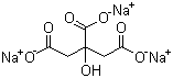 结构式 CAS# 68-04-2, 柠檬酸钠; 柠檬酸三钠