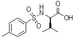 N-对甲苯磺酰基-D-缬氨酸分子结构 (CAS 68005-71-0)