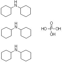 N-Cyclohexylcyclohexanamine phosphate (3:1) molecular structure (CAS 68052-37-9)