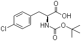 structure of CAS# 68090-88-0, Boc-4-chloro-L-phenylalanine;Boc-L-4-Chlorophe; Boc-p-chloro-Phe-OH; Boc-Phe(p-Cl)-OH; Boc-Phe(4-Cl)-OH; tert-Butoxycarbonyl-L-4-chlorophenylalanine
