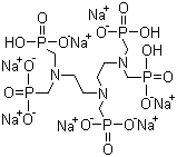 Diethylenetriamine penta(methylene phosphonic acid) heptasaodium salt molecular structure (CAS 68155-78-2)